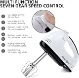 Leaflai Hand Mixer 7 Speed Electric Cake Whisk with 5 Stainless Accessories view 3