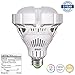  SANSI BR30 25W (200-150w Equiv.) Ceramic LED Light Bulb, 2400lm, 3000K Soft/Warm White, CRI 80, Non-dimmable, E26 Base Garage Basement Factory Warehouse Church Barn Sport Hall Security Task Lighting
