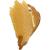 Funny Wheat Hair Clip,Acetate Claw Clips,Hair Clips for Women,Gold