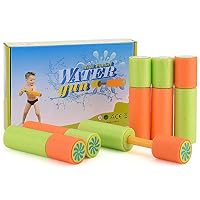 Viyor shop Foam Water Guns Water Blaster 6 Pack, Summer Swimming Pool & Beach Soaker Gun Shooter for Kids Adult (6 Pack, 6.22inch)