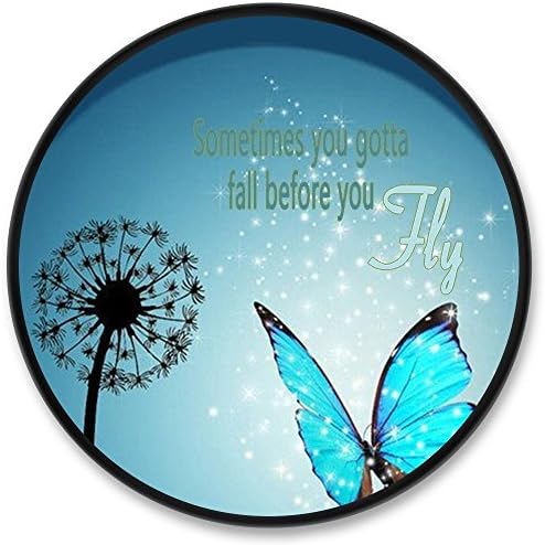 KWKD Expanding Phone Stand Holder Universal Pop Mobile Phone Socket Cell Phone Kickstand for iPhone 10/8/8 Plus/7/7 Plus/6s Galaxy S9/S9 Plus/S8/S7 Edge/S6 Huawei Nexus and More-Blue Butterfly Quotes