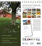 Donald Verger All Vermont Cat Cover Birthday and Anniversary Perpetual Wall Desk Fine Art Books and Calendars - Unique and Great Nature Gifts for Valentines Day, Mothers Day, Fathers Day, Stocking Stuffers, Best Christmas, Xmas & Holidays for Him, Her, Women, Men, Husband, Wife, Mom, Dad - Updated 2014