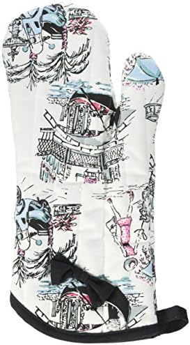 Jessie Steele Venice Toile Oven Mitt with Bow