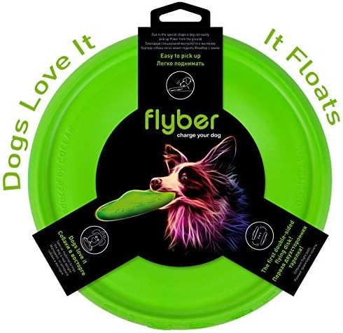 Floppy Dog frisbee - Harmless for teeth and gums - Lighter From The Rubber One - Outdoor Indoor Fetch Toy Flying Floating Disc - Dog Toys for Medium Large Dog - Flyber Plus