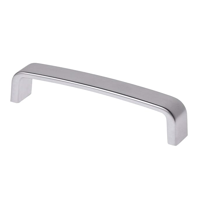Gedotec Moderner Möbelgriff Schrankgriff LENA Ladengriffe Küchengriffe aus Stahl | Bogengriff Edelstahl Finish | 135 x 19 x B