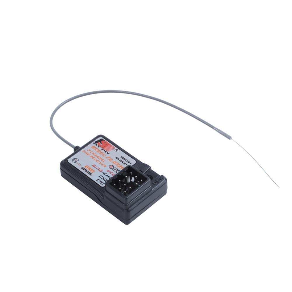 ICQUANZX FS-GR3E Receiver 3CH 2.4Ghz Receiver for FS-GT2 FS-GT2B FS-GT3B FS-GT3C FZ-IT4S RC Car Boat Transmitter