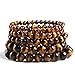 iSTONE Natural AA Grade Golden Tiger Eye Gemstone 8mm Round Beads Stretch Bracelet 204703403
