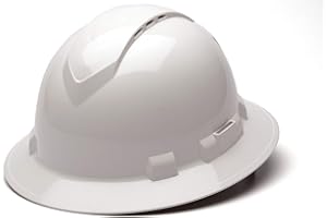 Pyramex Ridgeline Full Brim Vented Hard Hat 4 Point Ratchet Suspension