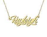 Aoloshow 18k Gold Plated Kayleigh Name Necklace