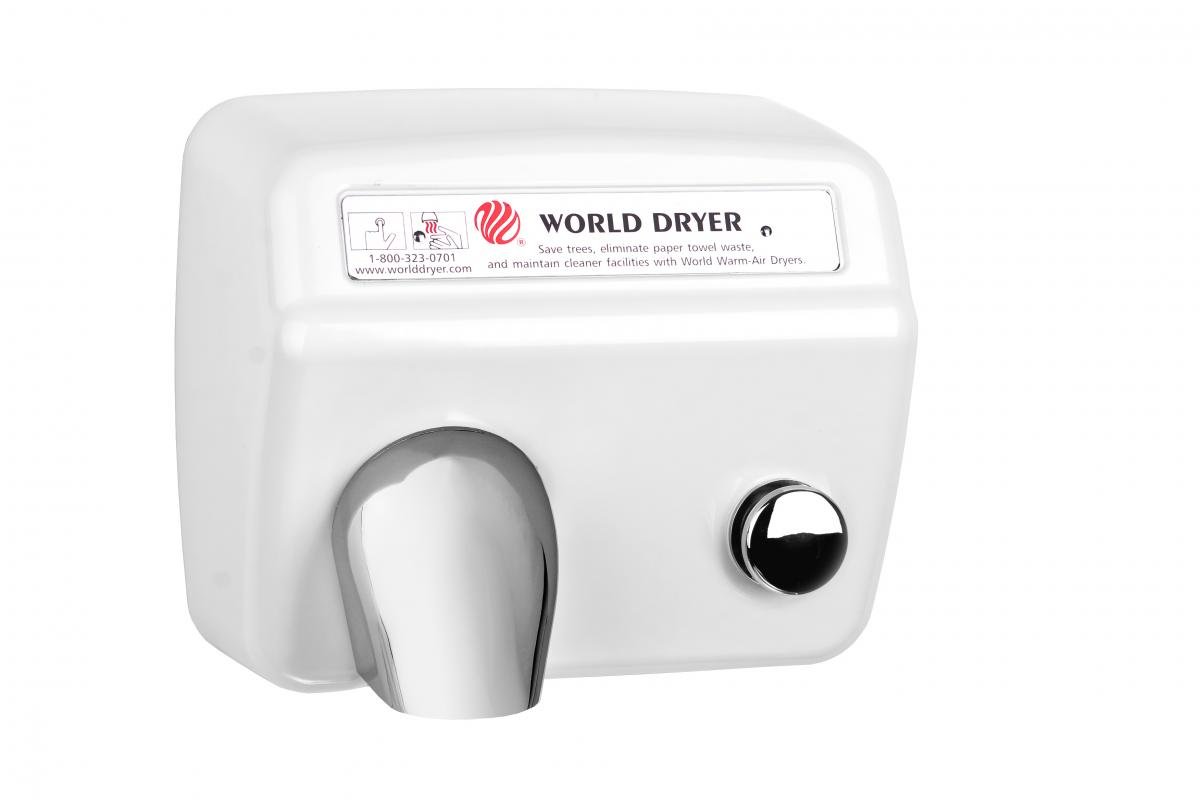 Model A Durable Hand Dryer Voltage 110120 V, 20 Amps, Finish Steel