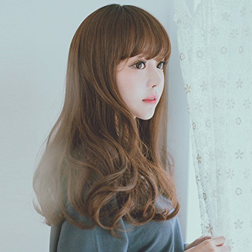 South Korean Women Girls Female Short Hair Slightly Curled Wig Air