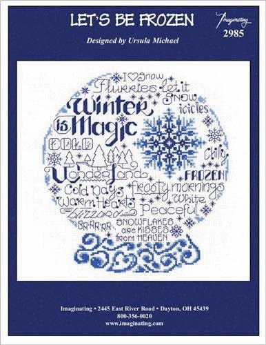 Let's Be Frozen (Model 2985) Cross Stitch Kit and Free Winter Embellishment