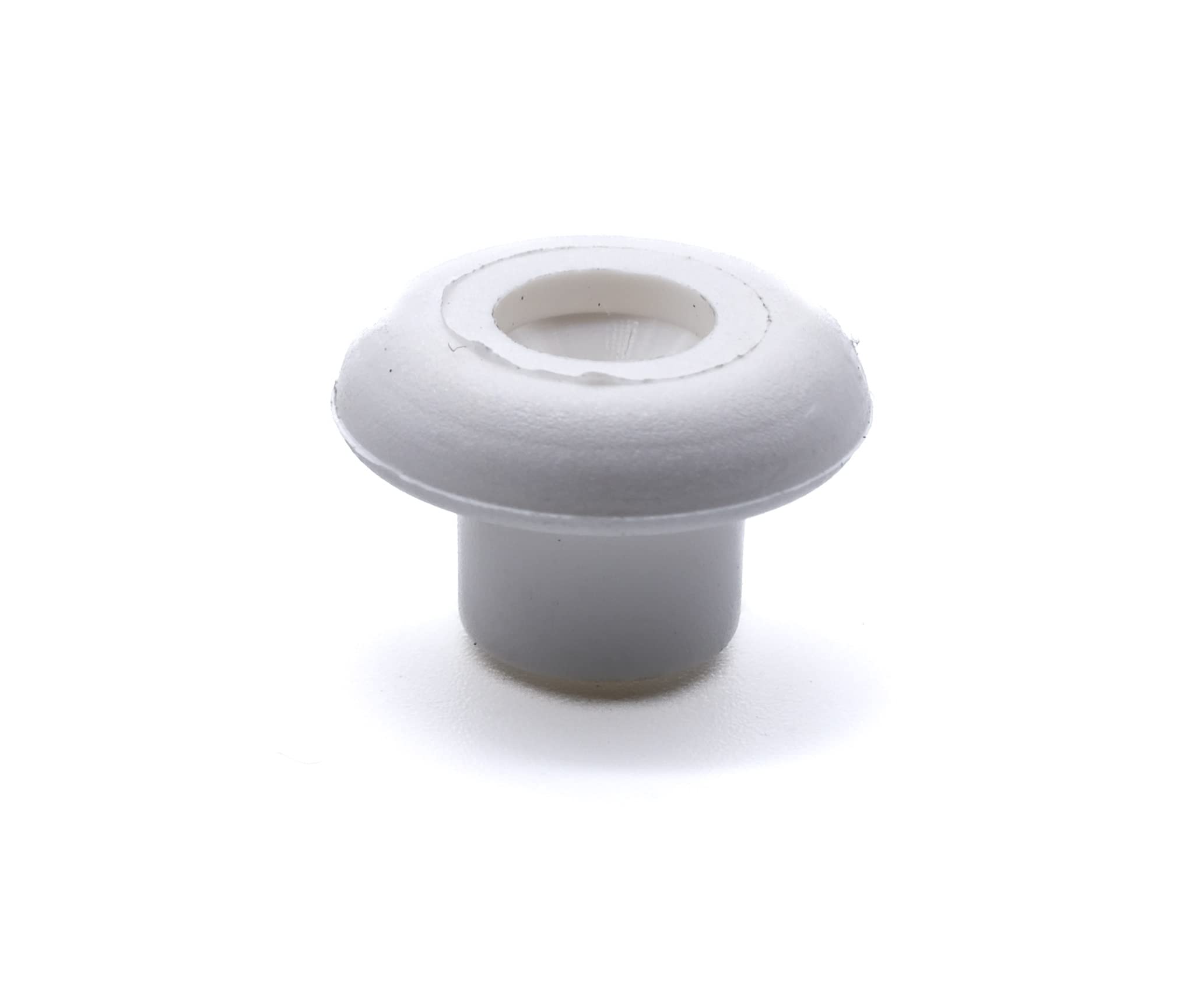 Plastic lacing button stud mushrooms bungee cord heavy duty nylon (White) Pack of 10