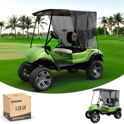 10L0L Golf Cart Sun Shade Cover for Yamaha G29 Drive2-2 Passenger Golf Cart Summer Covers, UV Heat Resistant Sunshade Curtain