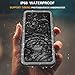Potalux iPhone X Waterproof Case, iPhone Xs Waterproof Case Built in Screen Protector 360° Full Body Protective Shockproof Dirtproof IP68 Underwater Waterproof Case for iPhone X & iPhone Xs(5.8inch)
