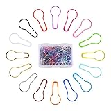 BBTO 320 Pieces Safety Bulb Pin Metal Gourd Pins Calabash Pins with Storage Box for Arts Crafts Making DIY, 16 Colors