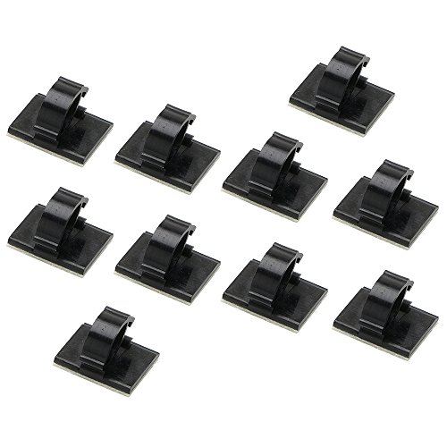 Wall of Dragon 10 Pcs/Set Car Wire Tie Cable Mount Clamp Clip Interior Accessories Stowing Tidying Self-adhesive Auto Fastener Plastic