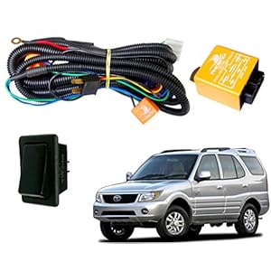 Auto Pearl Phoenix Headlamp High Power 100/90W & 130/100W Wiring Harness Kit with Relay and Switch for H4 Bulbs…