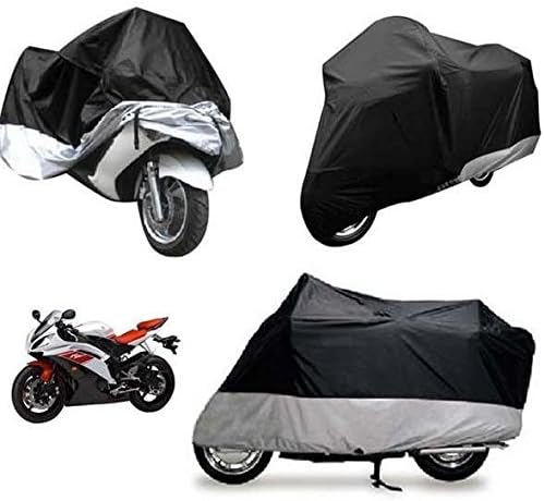 LinlyQueen XL Motorcycle Waterproof Outdoor Motorbike Rain Vented Bike Cover Extra Large