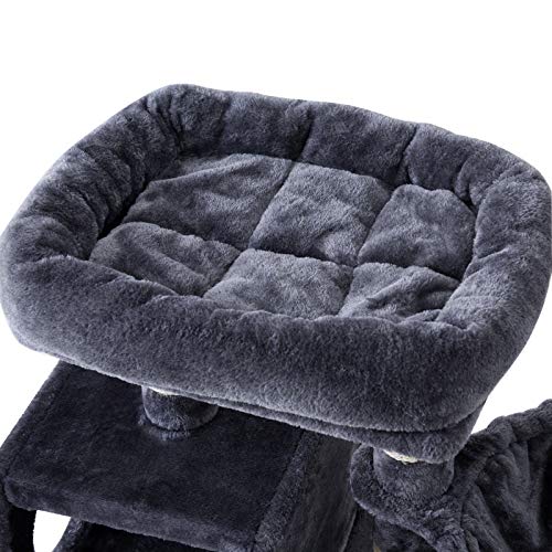 IBUYKE Small Cat Tree Tower Play Furniture with Sisal Scratching Posts