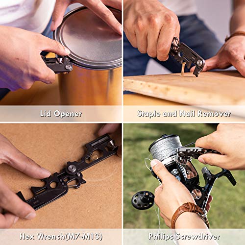 FLEXTAILGEAR Foldable Multi Tool Card Size with Knife Gadget Wallet Set