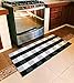 Cotton Buffalo Plaid Rugs Black and White Checkered Rug Welcome Door Mat (23.6