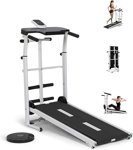 Luhuiyuan Startseite Laufband Tragbare Falten Laufband Handlaufmaschine Fitnessubung Schlanke Lauf Buro Schreibtisch Laufband Neigung Faltbar Fur Home Gym Black White Amazon De Kuche Haushalt