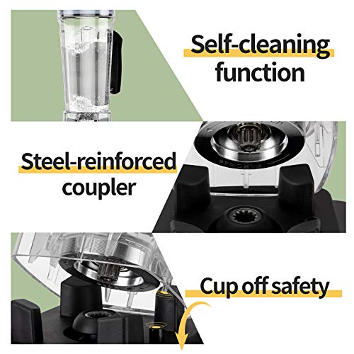OMMO Blender 1800w, Professional Countertop Blender Smoothie Maker with