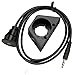 BATIGE 3.5mm Male to 3.5mm Female Car Truck Dashboard Waterproof Flush Mount 3.5mm 1/8
