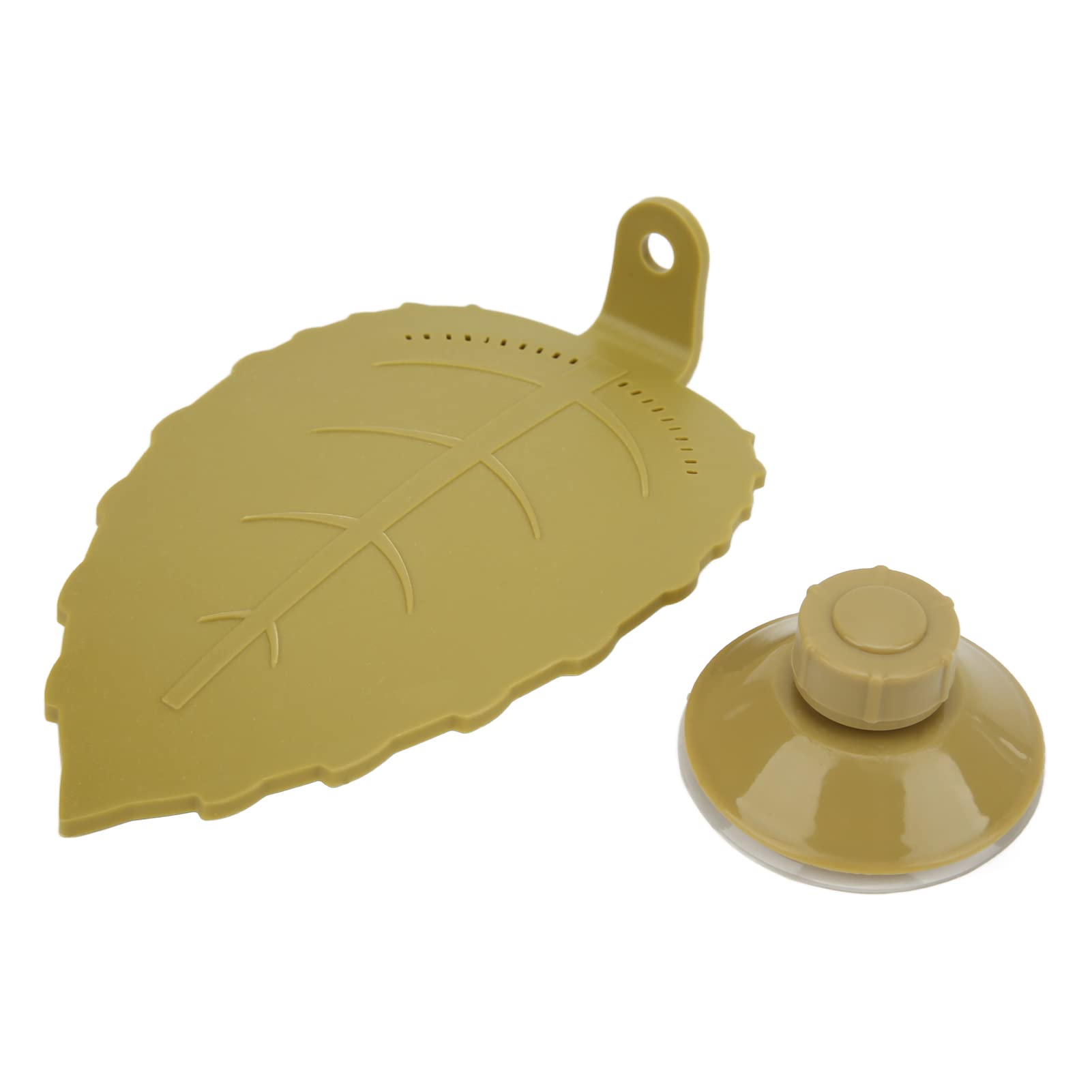 Turtle Basking Platform, Leaf Shaped Tortoise Terrace with Suction Cup Turtle Floating Basking Platform Dock for Reptile Animals(small)