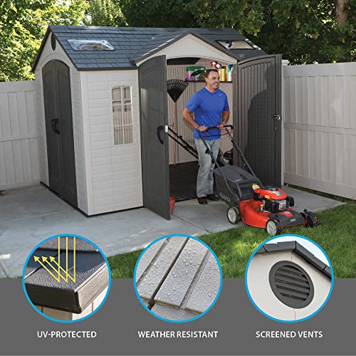 LIFETIME 10 FT. X 8 FT. OUTDOOR STORAGE SHED (Model 60001) Pricepulse