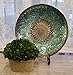 IMAX Paisley Glass Bowl – Decorative Bowl with Elegant Design, Food Safe, Graceful Motif. Decorative Accessories