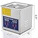 Mophorn Ultrasonic Cleaner 1.3L Total 110W Ultrasonic Parts Cleaner Professional Stainless Steel Industrial Ultrasonic Cleaner Jewelry Cleaner with Heater Timer(1.3L)