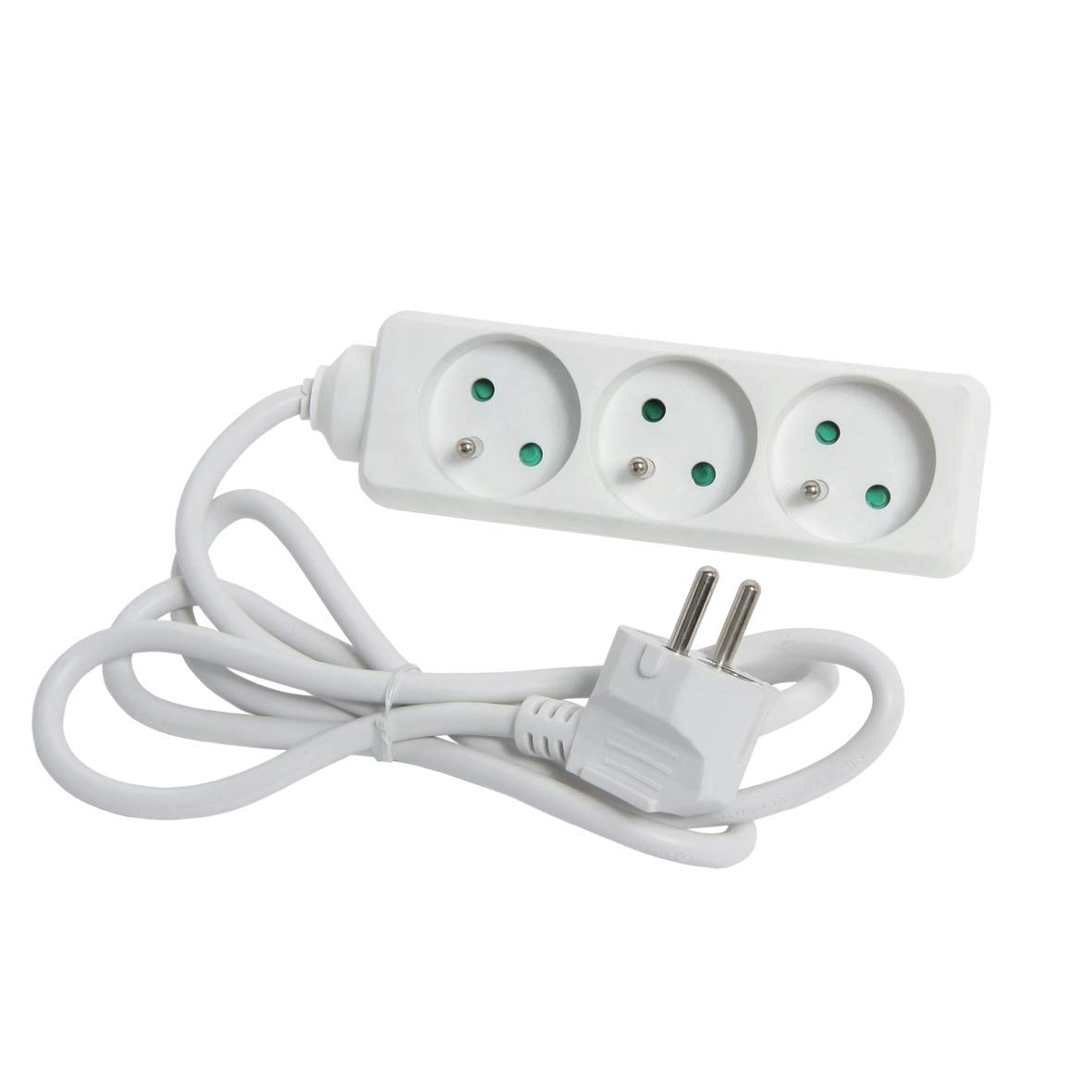 Debflex 705950, 3 Sockets, 16 A, 1 m, White