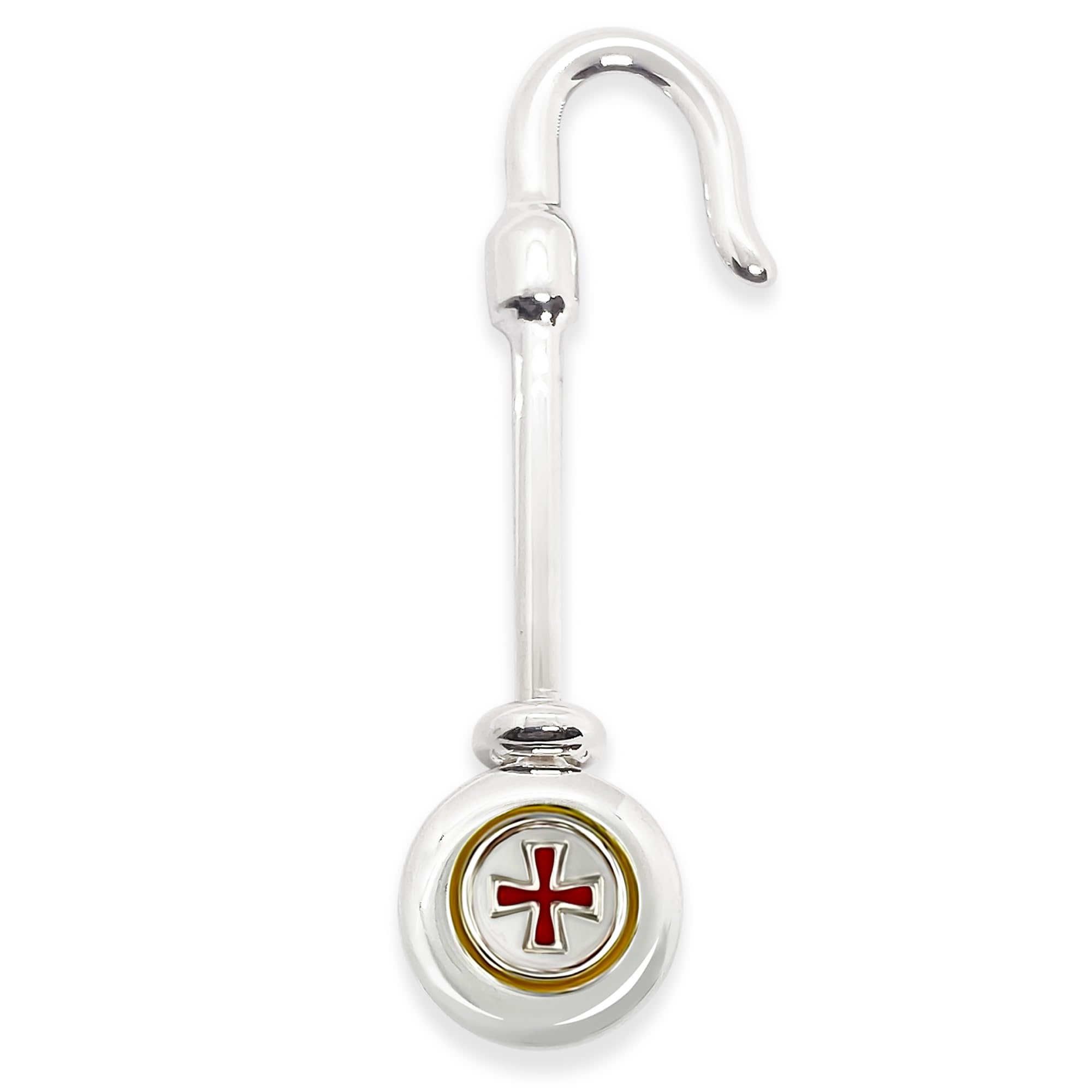 The Masonic Collection - Knight Templar KT Napkin Holder/Hook - Gold Plated - Made with Steel - A Useful Masonic Gift Accessory for Freemasons