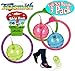 Toysmith Flashing Skip Ball Purple/Green, Green/Pink & Blue/Pink Complete Gift Set Bundle - 3 Pack