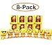 8 Pcs Cute Emoji Bobble Head Dolls, Funny Smiley Face Springs Dancing Toys for Car Dashboard Ornaments, Party Favors, Gifts, Home Decorations