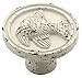 Liberty PBF659C-254-C 35mm Seaside Cottage Angel Fish Kitchen Cabinet Hardware Knob, Vintage Antique White