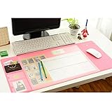 Large Mouse Pad — Multi-function Desk Mouse Mat Pink Waterproof Office Desk Protector Mat Laptop Keyboard Computer Mouse Pad