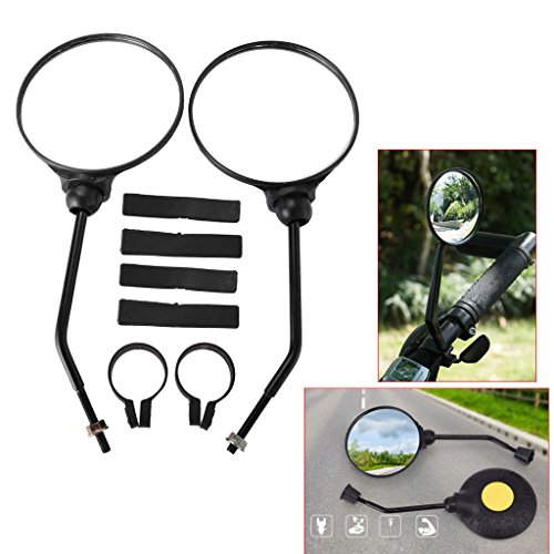 Sixsons 2pcs Bicycle Rearview Mirror Cycling Safety Handlebar MTB Reflective Universal