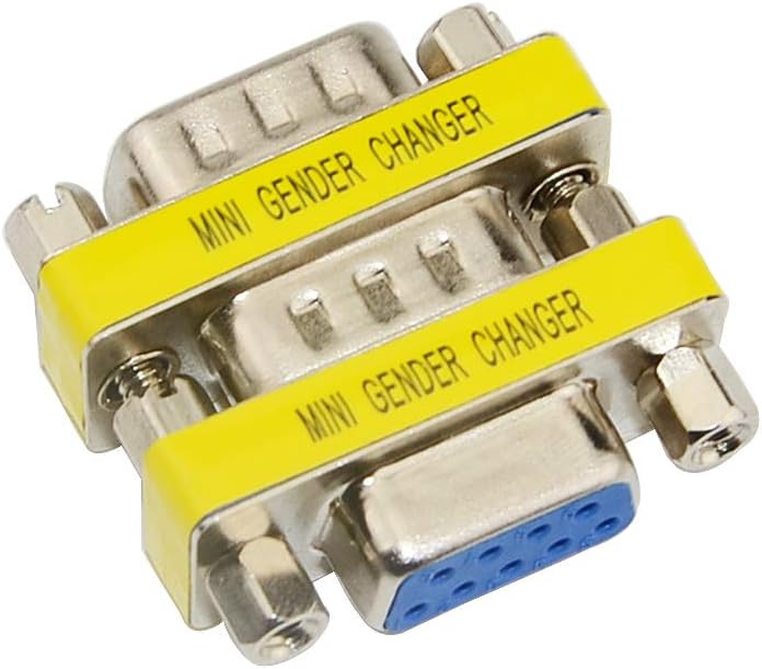 BGTXINGI 20PCS(10Pairs) DB9 9 Pin Male to Male Female to Female RS-232 Plate Insert Type Connectors Serial to Terminal Cable Gender Changer Coupler Adapter Assortment Kit - Image 5