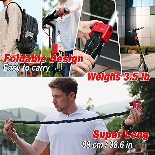 ZiiLock X Smart Folding Bike Lock, Fingerprint & Smartphone App