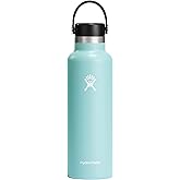 Hydro Flask Water Bottle - Insulated Stainless Steel - Non Spill, Leakproof in 21 Oz Dew