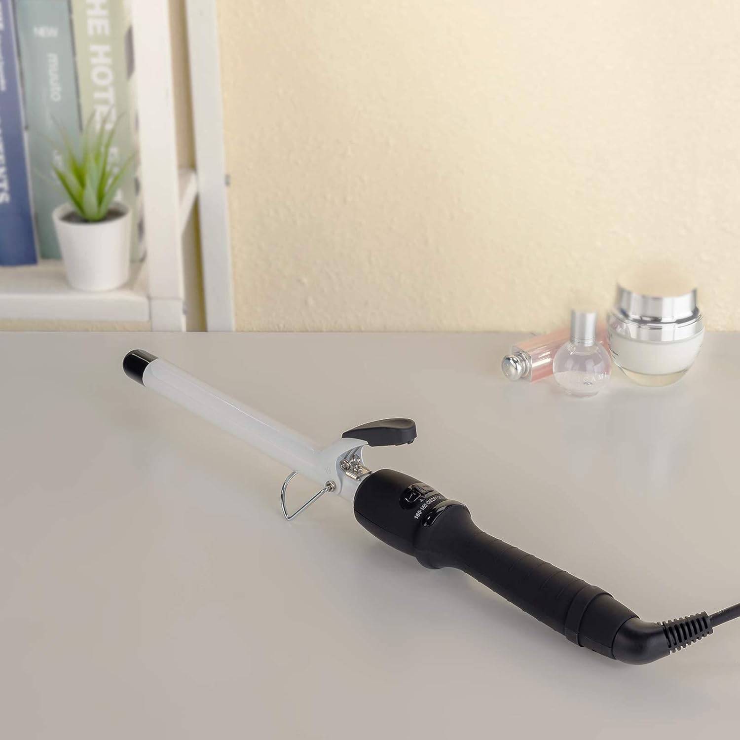 Hair Curler with 4 Adjustable Temperature Control Gear Rollers, with Heat Resistant Gloves, Fast Heating, 30 Seconds, 110-240 - v Double Stable Voltage Suit Length Hair Modelling curlers: Health & Personal Care
