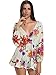 Choies Women's Floral Print Long Sleeves Romper Playsuit M Multi