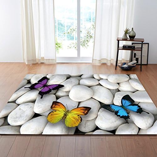 Creative Light- Rug 3D Non-slip/soft/absorbent Doormat Living Room Bedroom Dining Room Floor Mat Continental Bedside Blanket (Color : #1, Size : 150x200cm)