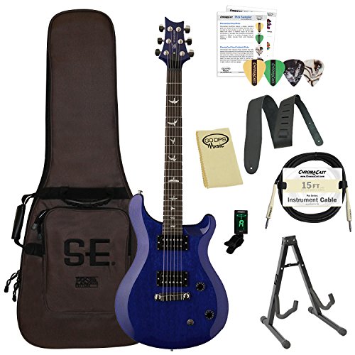 Paul Reed Smith Guitars ST22TB-Kit01 PRS SE Standard 22 Translucent Blue Electric Guitar with Gig Bag & Accessories