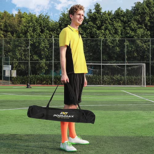 PodiuMax Portable Football Trainer Throwing Net, 8ft x 8ft Knotless Net