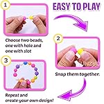 FunzBo-Snap-Pop-Beads-for-Girls-Toys-Kids-Jewelry-Making-Kit-Pop-Bead-Art-and-Craft-Kits-DIY-Bracelets-Necklace-Hairband-and-Rings-Toy-for-Age-3-4-5-6-7-8-Year-Girl-Old