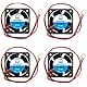 WINSINN 40mm Fan 12V DC Brushless Quiet Cooling 4020 40x20mm for Inverter 3D Printer Extruder Hotend Makerbot MK7 MK8 CPU Chip Arduino - 2Pin 0.15A 1.8W 7500+-10% RPM (Pack of 4Pcs)